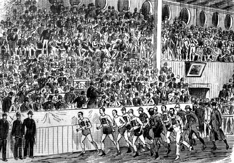 Illustration for article titled 150 Years Ago, People Watched Competitive Walking Instead of Baseball